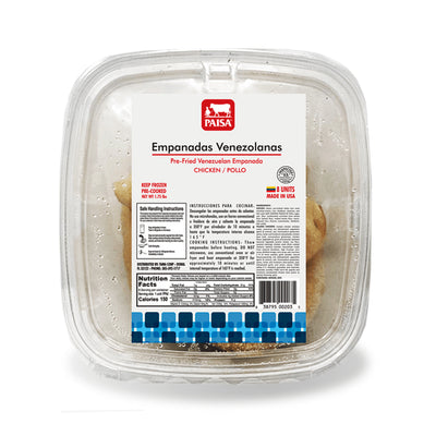 Paisa Empanadas Venezolanas Pollo Chicken Precooked x 8 Units